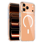 クリスタルトランスペアレント磁気スマホケース、iPhone 17 Pro Max用、iPhone 17 Pro用