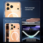 クリスタルトランスペアレント磁気スマホケース、iPhone 17 Pro Max用、iPhone 17 Pro用