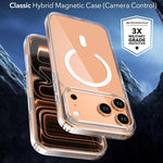 クリスタルトランスペアレント磁気スマホケース、iPhone 17 Pro Max用、iPhone 17 Pro用