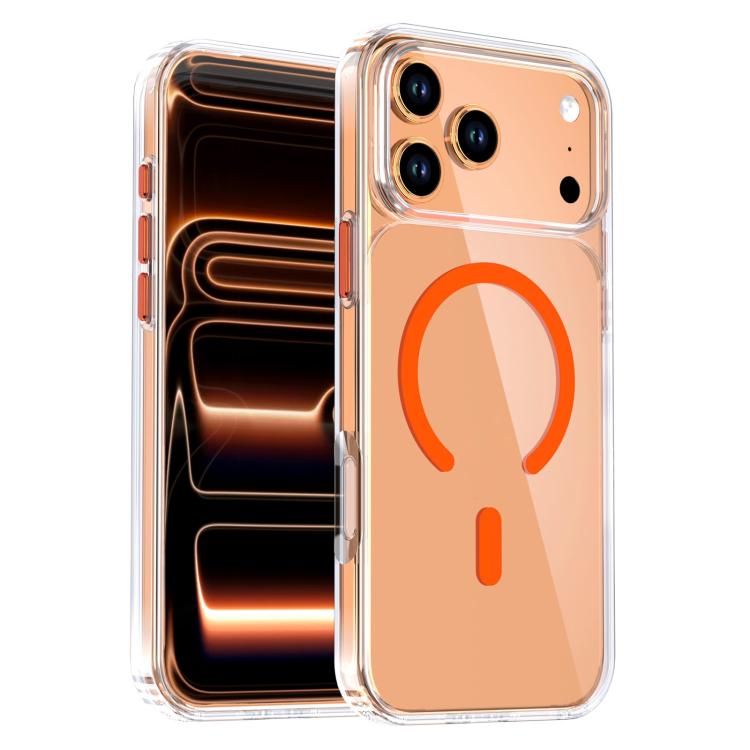 クリスタルトランスペアレント磁気スマホケース、iPhone 17 Pro Max用、iPhone 17 Pro用