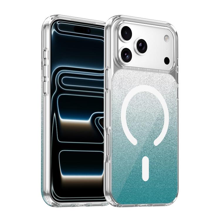クリスタルグリッターマグネットスマホケース、iPhone 17 Pro Max用、iPhone 17 Pro用