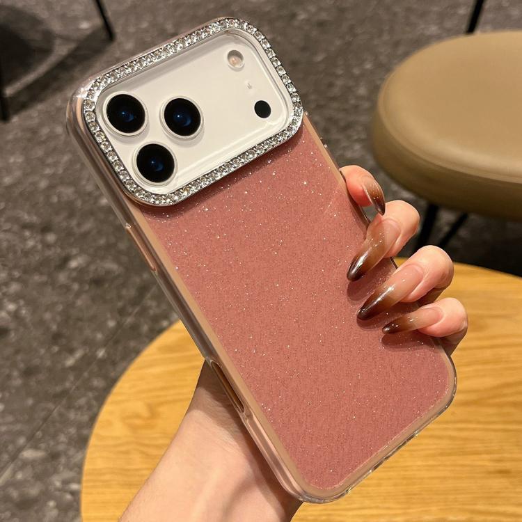 無地グリッター＆ラインストーンデザインスマホケース、iPhone 17 Pro Max用、iPhone 17 Pro用、iPhone 17用、iPhone Air用