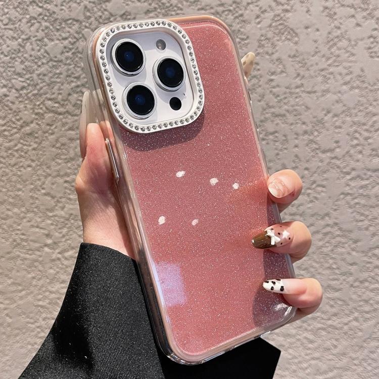 無地 グリッター＆ラインストーンデザイン スマホケース、iPhone 13 Pro Max 用、iPhone 13 Pro 用、iPhone 13 用、iPhone 12 用