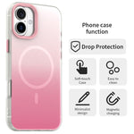キャンディグラデーションシリーズ 3-in-1 ハイブリッド磁気スマホケース、iPhone 17 Pro Max用、iPhone 17 Pro用、iPhone 17用、iPhone Air用、iPhone 16 Pro Max用、iPhone 16 Pro用、iPhone 16 Plus用、iPhone 16用