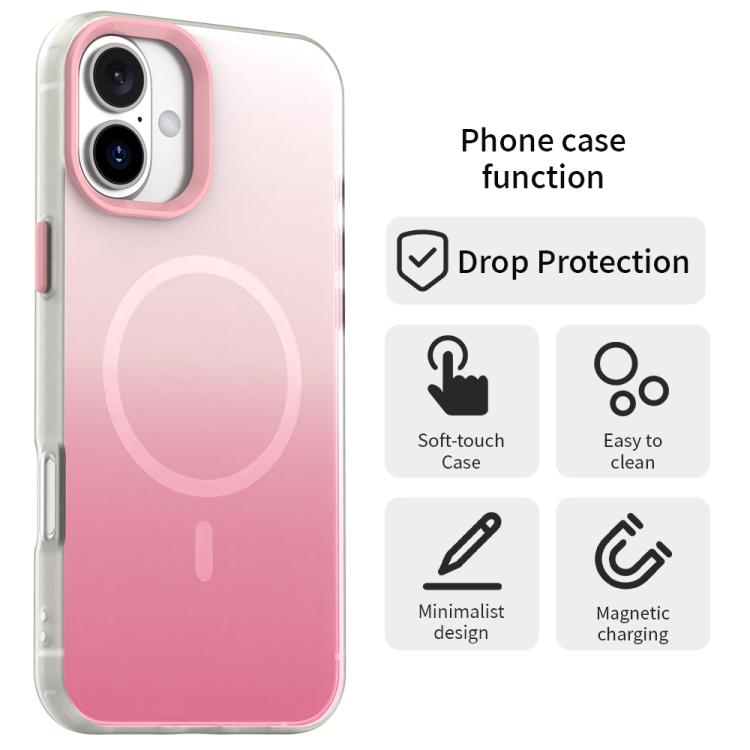キャンディグラデーションシリーズ 3-in-1 ハイブリッド磁気スマホケース、iPhone 17 Pro Max用、iPhone 17 Pro用、iPhone 17用、iPhone Air用、iPhone 16 Pro Max用、iPhone 16 Pro用、iPhone 16 Plus用、iPhone 16用