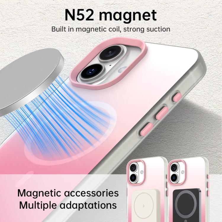 キャンディグラデーションシリーズ 3-in-1 ハイブリッド磁気スマホケース、iPhone 17 Pro Max用、iPhone 17 Pro用、iPhone 17用、iPhone Air用、iPhone 16 Pro Max用、iPhone 16 Pro用、iPhone 16 Plus用、iPhone 16用