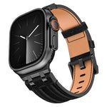 デニムステッチヴィーガンレザーベルト、Apple Watch 46mm / 49mm / 45mm / 44mm用