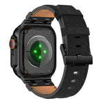 デニムステッチヴィーガンレザーベルト、Apple Watch 46mm / 49mm / 45mm / 44mm用
