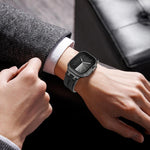 デニムステッチヴィーガンレザーベルト、Apple Watch 46mm / 49mm / 45mm / 44mm用