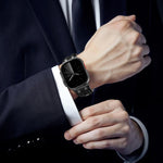 デニムステッチヴィーガンレザーベルト、Apple Watch 46mm / 49mm / 45mm / 44mm用