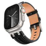 デニムステッチヴィーガンレザーベルト、Apple Watch 46mm / 49mm / 45mm / 44mm用
