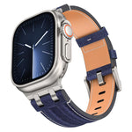 デニムステッチヴィーガンレザーベルト、Apple Watch 46mm / 49mm / 45mm / 44mm用