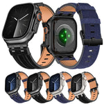 デニムステッチヴィーガンレザーベルト、Apple Watch 46mm / 49mm / 45mm / 44mm用