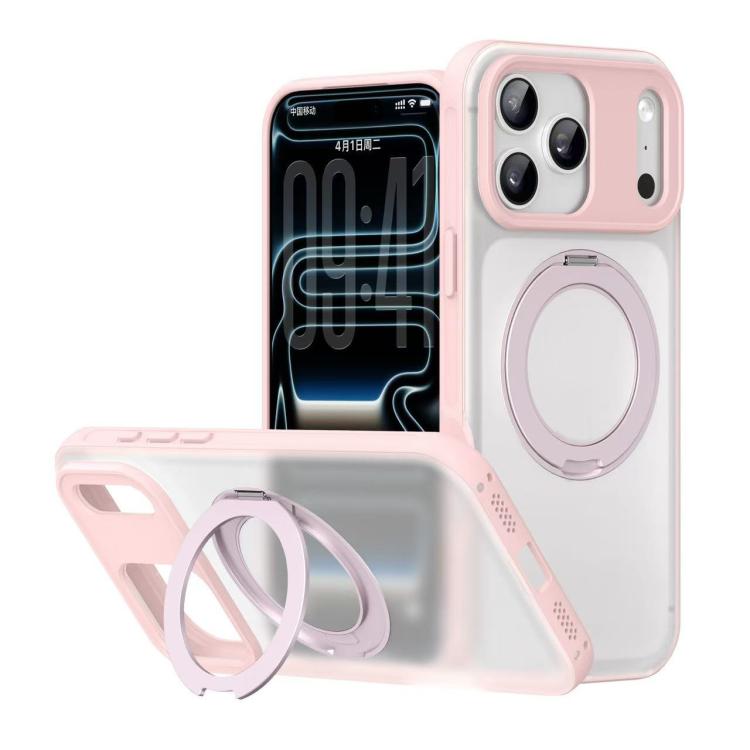 Alpha-style Rotating Bracket Magnetic Phone Case, For iPhone 17 Pro Max, For iPhone 17 Pro