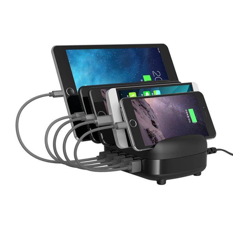 ORICO DUK-5P 40W 5 USBポートスマート充電ステーション スタンド付き, USプラグ, UKプラグ, AUプラグ