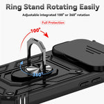 XDcase スライディングカムシールドリングホルダー磁気スマホケース、iPhone 17 Pro Max用、iPhone 17 Pro用、iPhone 17用、iPhone Air用