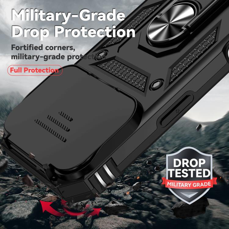 XDcase スライディングカムシールドリングホルダー磁気スマホケース、iPhone 17 Pro Max用、iPhone 17 Pro用、iPhone 17用、iPhone Air用