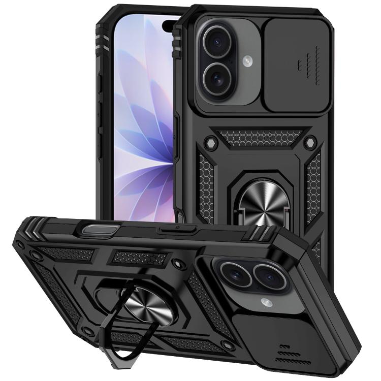 XDcase スライディングカムシールドリングホルダー磁気スマホケース、iPhone 17 Pro Max用、iPhone 17 Pro用、iPhone 17用、iPhone Air用