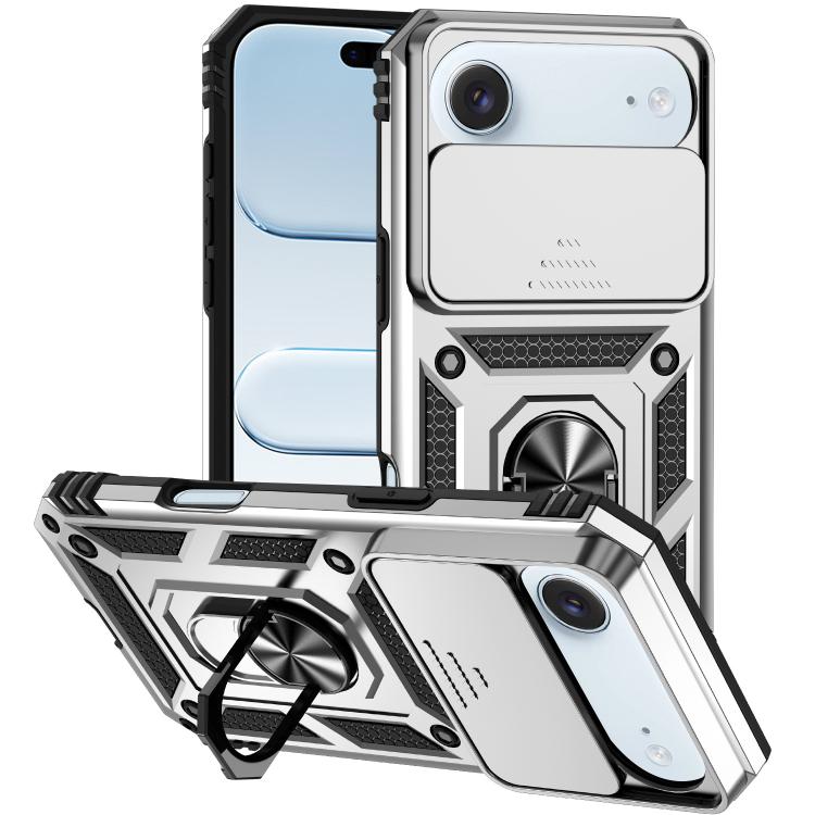 XDcase スライディングカムシールドリングホルダー磁気スマホケース、iPhone 17 Pro Max用、iPhone 17 Pro用、iPhone 17用、iPhone Air用