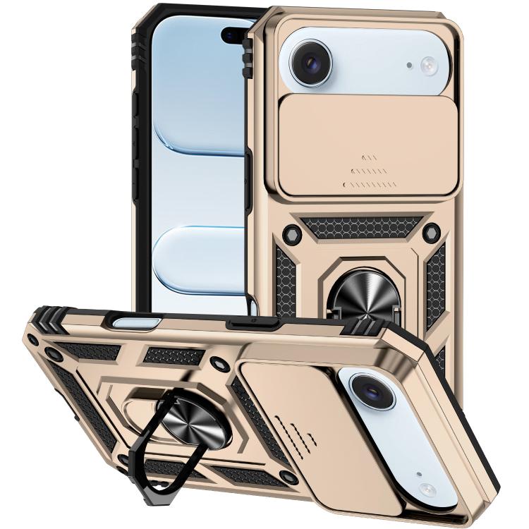 XDcase スライディングカムシールドリングホルダー磁気スマホケース、iPhone 17 Pro Max用、iPhone 17 Pro用、iPhone 17用、iPhone Air用