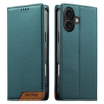 Dierfeng つなぎ合わせ強力磁気RFIDヴィーガンレザースマホケース、iPhone 16用、iPhone 15 Pro Max用、iPhone 15 Pro用、iPhone 15 Plus用、iPhone 15用、iPhone 14 Plus用、iPhone 14 / 13用、iPhone 14 Pro用