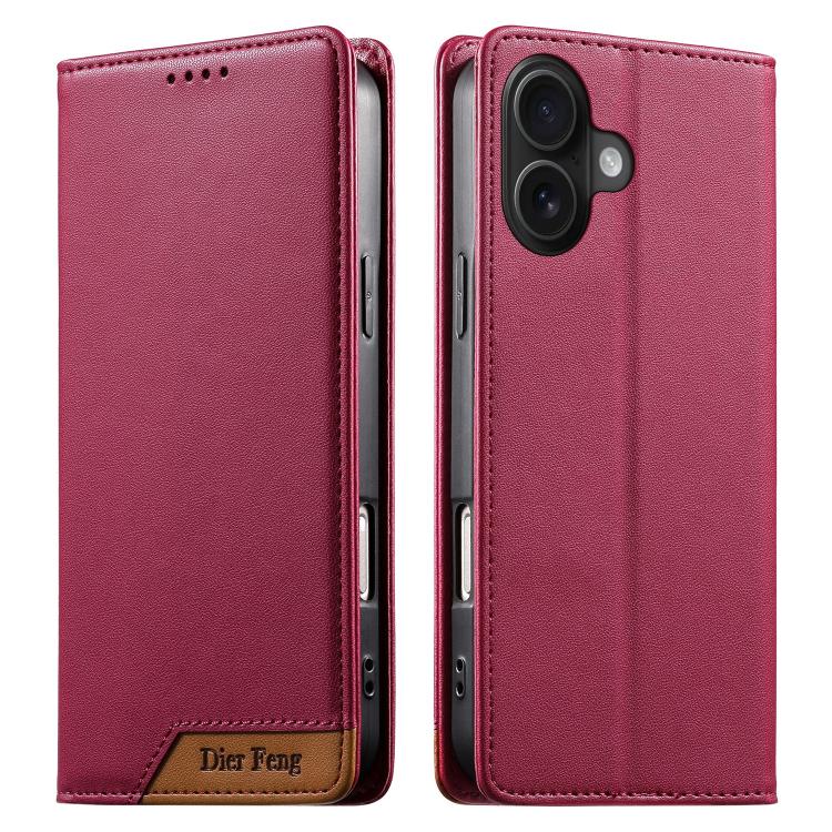 Dierfeng つなぎ合わせ強力磁気RFIDヴィーガンレザースマホケース、iPhone 16用、iPhone 15 Pro Max用、iPhone 15 Pro用、iPhone 15 Plus用、iPhone 15用、iPhone 14 Plus用、iPhone 14 / 13用、iPhone 14 Pro用