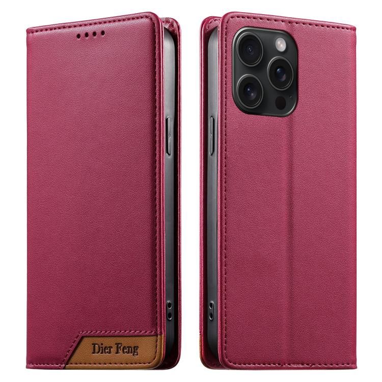Dierfeng つなぎ合わせ強力磁気RFIDヴィーガンレザースマホケース、iPhone 16用、iPhone 15 Pro Max用、iPhone 15 Pro用、iPhone 15 Plus用、iPhone 15用、iPhone 14 Plus用、iPhone 14 / 13用、iPhone 14 Pro用