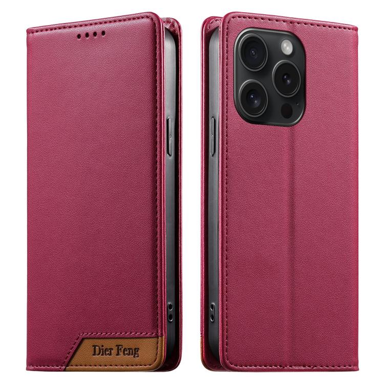 Dierfeng つなぎ合わせ強力磁気RFIDヴィーガンレザースマホケース、iPhone 16用、iPhone 15 Pro Max用、iPhone 15 Pro用、iPhone 15 Plus用、iPhone 15用、iPhone 14 Plus用、iPhone 14 / 13用、iPhone 14 Pro用