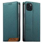 Dierfeng つなぎ合わせ強力磁気RFIDヴィーガンレザースマホケース、iPhone 16用、iPhone 15 Pro Max用、iPhone 15 Pro用、iPhone 15 Plus用、iPhone 15用、iPhone 14 Plus用、iPhone 14 / 13用、iPhone 14 Pro用