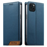 Dierfeng つなぎ合わせ強力磁気RFIDヴィーガンレザースマホケース、iPhone 16用、iPhone 15 Pro Max用、iPhone 15 Pro用、iPhone 15 Plus用、iPhone 15用、iPhone 14 Plus用、iPhone 14 / 13用、iPhone 14 Pro用