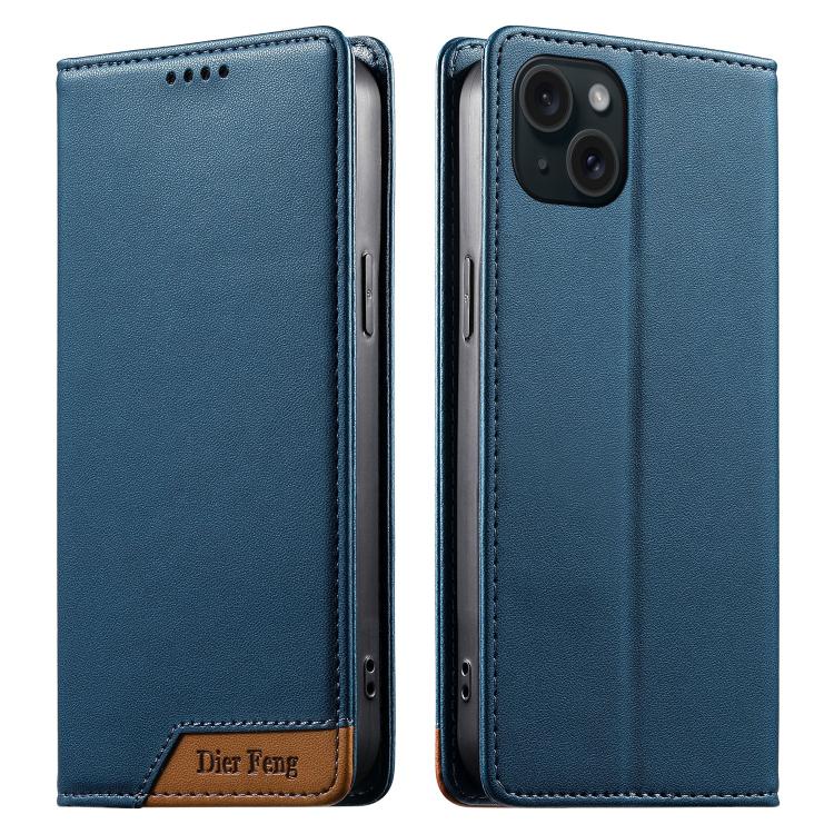Dierfeng つなぎ合わせ強力磁気RFIDヴィーガンレザースマホケース、iPhone 16用、iPhone 15 Pro Max用、iPhone 15 Pro用、iPhone 15 Plus用、iPhone 15用、iPhone 14 Plus用、iPhone 14 / 13用、iPhone 14 Pro用