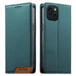 Dierfeng つなぎ合わせ強力磁気RFIDヴィーガンレザースマホケース、iPhone 16用、iPhone 15 Pro Max用、iPhone 15 Pro用、iPhone 15 Plus用、iPhone 15用、iPhone 14 Plus用、iPhone 14 / 13用、iPhone 14 Pro用