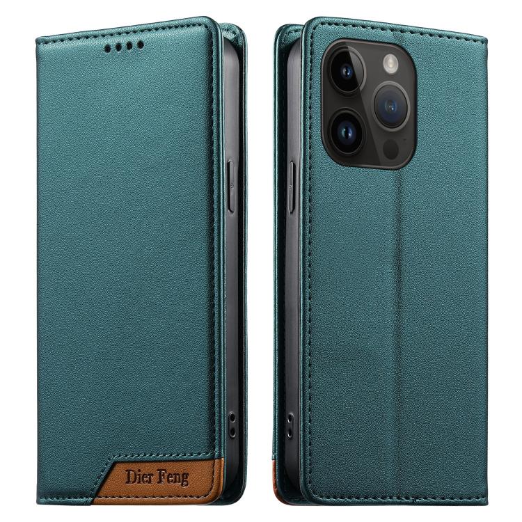Dierfeng つなぎ合わせ強力磁気RFIDヴィーガンレザースマホケース、iPhone 16用、iPhone 15 Pro Max用、iPhone 15 Pro用、iPhone 15 Plus用、iPhone 15用、iPhone 14 Plus用、iPhone 14 / 13用、iPhone 14 Pro用