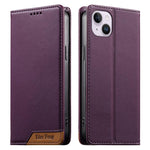 Dierfeng つなぎ合わせ強力磁気RFIDヴィーガンレザースマホケース、iPhone 16用、iPhone 15 Pro Max用、iPhone 15 Pro用、iPhone 15 Plus用、iPhone 15用、iPhone 14 Plus用、iPhone 14 / 13用、iPhone 14 Pro用