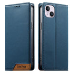 Dierfeng つなぎ合わせ強力磁気RFIDヴィーガンレザースマホケース、iPhone 16用、iPhone 15 Pro Max用、iPhone 15 Pro用、iPhone 15 Plus用、iPhone 15用、iPhone 14 Plus用、iPhone 14 / 13用、iPhone 14 Pro用