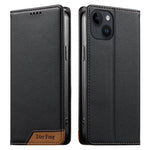 Dierfeng つなぎ合わせ強力磁気RFIDヴィーガンレザースマホケース、iPhone 16用、iPhone 15 Pro Max用、iPhone 15 Pro用、iPhone 15 Plus用、iPhone 15用、iPhone 14 Plus用、iPhone 14 / 13用、iPhone 14 Pro用