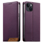 Dierfeng つなぎ合わせ強力磁気RFIDヴィーガンレザースマホケース、iPhone 16用、iPhone 15 Pro Max用、iPhone 15 Pro用、iPhone 15 Plus用、iPhone 15用、iPhone 14 Plus用、iPhone 14 / 13用、iPhone 14 Pro用