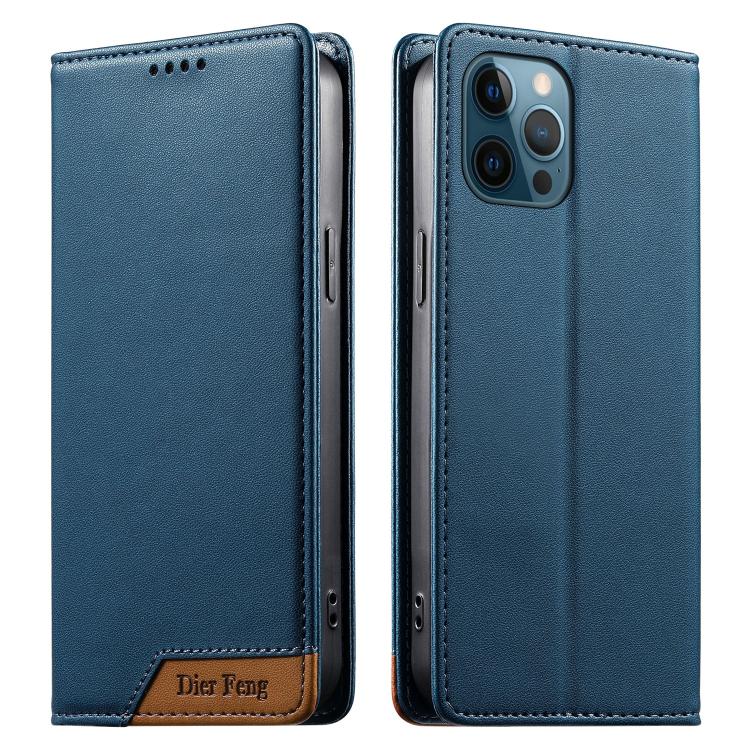 Dierfeng スプライシング強力マグネットRFIDヴィーガンレザースマホケース iPhone 14 Pro Max用 iPhone SE 2022 / SE 2020 / 8 / 7用 iPhone 13 Pro Max用 iPhone 13 Pro用 iPhone 13 mini用 iPhone 12 / 12 Pro用 iPhone 12 Pro Max用 iPhone 12 mini用