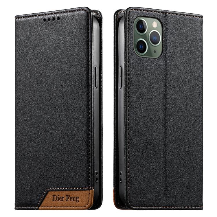 Dierfeng スプライシング強力マグネットRFIDヴィーガンレザースマホケース iPhone 11 Pro Max用 iPhone 11用 iPhone 11 Pro用 iPhone X / XS用 iPhone XR用 iPhone XS Max用 iPhone 8 Plus / 7 Plus用