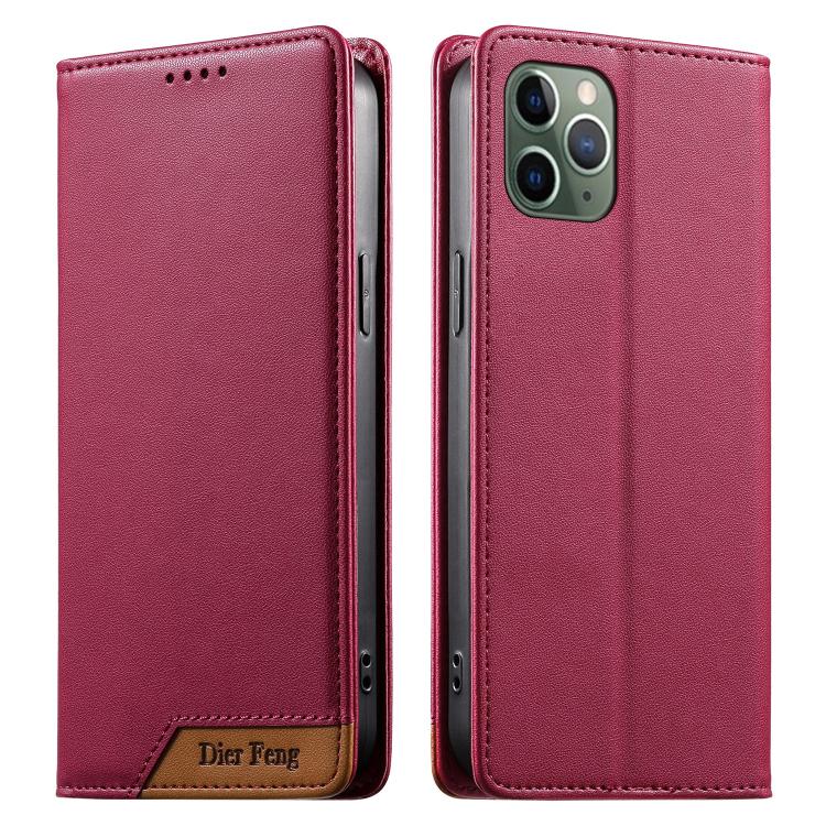 Dierfeng スプライシング強力マグネットRFIDヴィーガンレザースマホケース iPhone 11 Pro Max用 iPhone 11用 iPhone 11 Pro用 iPhone X / XS用 iPhone XR用 iPhone XS Max用 iPhone 8 Plus / 7 Plus用