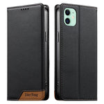 Dierfeng スプライシング強力マグネットRFIDヴィーガンレザースマホケース iPhone 11 Pro Max用 iPhone 11用 iPhone 11 Pro用 iPhone X / XS用 iPhone XR用 iPhone XS Max用 iPhone 8 Plus / 7 Plus用