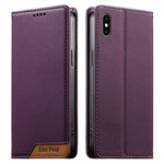 Dierfeng スプライシング強力マグネットRFIDヴィーガンレザースマホケース iPhone 11 Pro Max用 iPhone 11用 iPhone 11 Pro用 iPhone X / XS用 iPhone XR用 iPhone XS Max用 iPhone 8 Plus / 7 Plus用