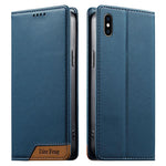 Dierfeng スプライシング強力マグネットRFIDヴィーガンレザースマホケース iPhone 11 Pro Max用 iPhone 11用 iPhone 11 Pro用 iPhone X / XS用 iPhone XR用 iPhone XS Max用 iPhone 8 Plus / 7 Plus用