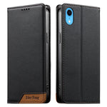 Dierfeng スプライシング強力マグネットRFIDヴィーガンレザースマホケース iPhone 11 Pro Max用 iPhone 11用 iPhone 11 Pro用 iPhone X / XS用 iPhone XR用 iPhone XS Max用 iPhone 8 Plus / 7 Plus用
