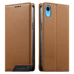 Dierfeng スプライシング強力マグネットRFIDヴィーガンレザースマホケース iPhone 11 Pro Max用 iPhone 11用 iPhone 11 Pro用 iPhone X / XS用 iPhone XR用 iPhone XS Max用 iPhone 8 Plus / 7 Plus用