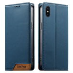 Dierfeng スプライシング強力マグネットRFIDヴィーガンレザースマホケース iPhone 11 Pro Max用 iPhone 11用 iPhone 11 Pro用 iPhone X / XS用 iPhone XR用 iPhone XS Max用 iPhone 8 Plus / 7 Plus用