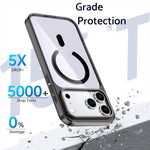 クリスタルカラフル磁気スマホケース、iPhone 17 Pro Max用、iPhone 17 Pro用