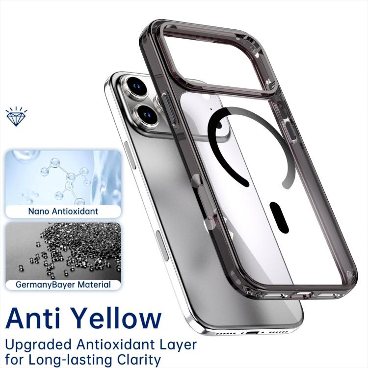 クリスタルカラフル磁気スマホケース、iPhone 17 Pro Max用、iPhone 17 Pro用