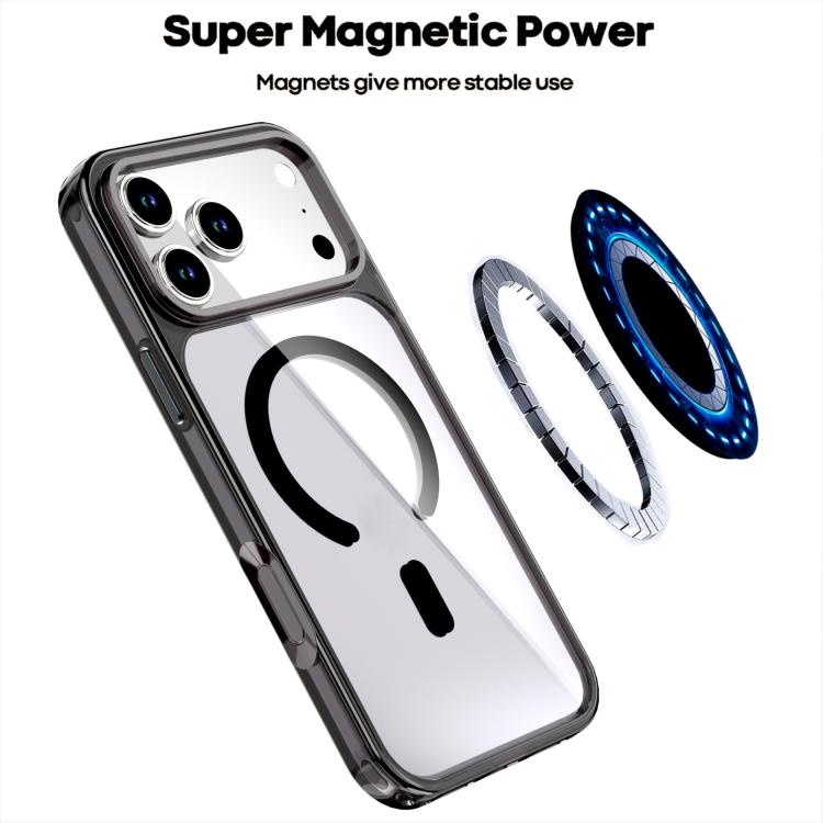 クリスタルカラフル磁気スマホケース、iPhone 17 Pro Max用、iPhone 17 Pro用