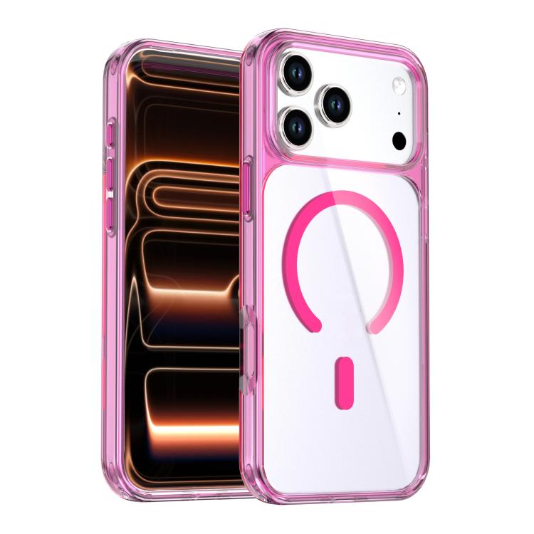 クリスタルカラフル磁気スマホケース、iPhone 17 Pro Max用、iPhone 17 Pro用